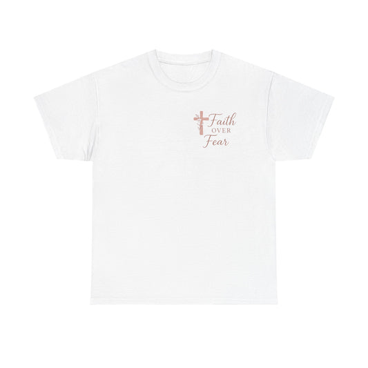 Christian Tee - 'Faith over Fear' White Shirt