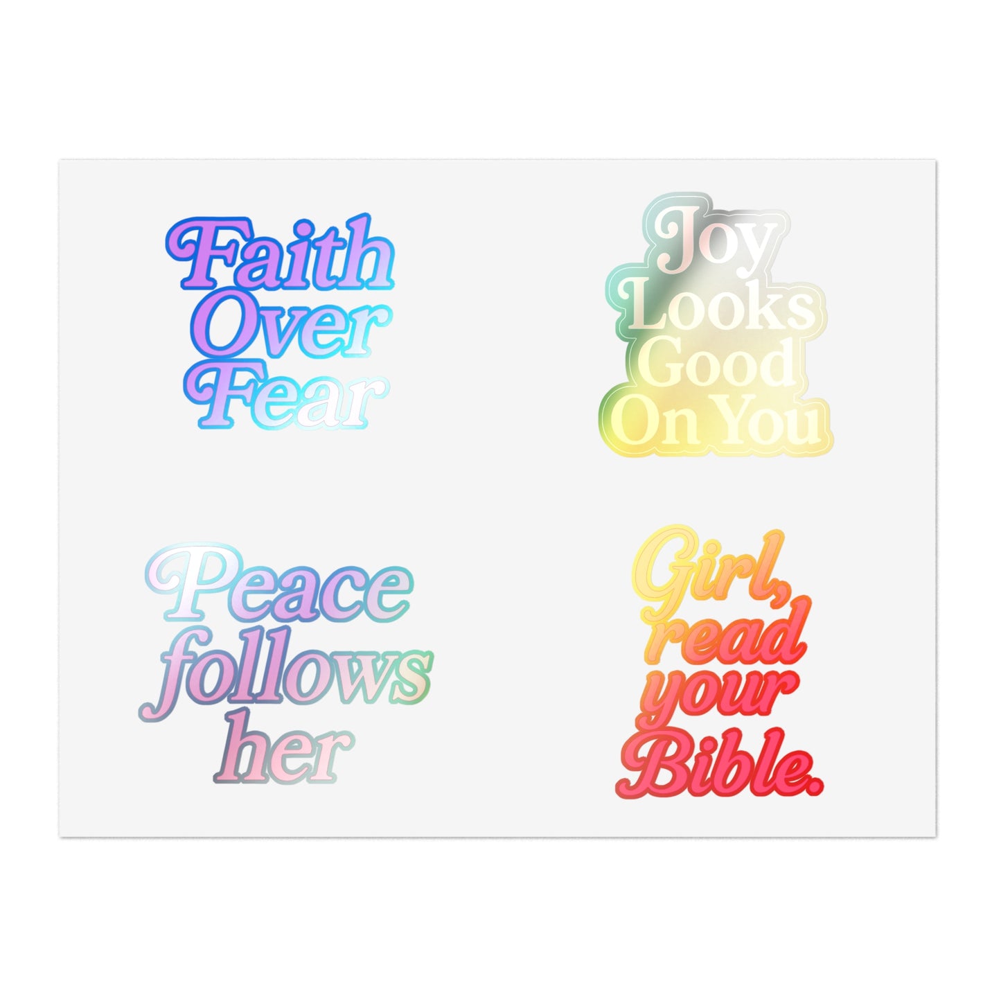 Christian Inspirational Sticker Sheets
