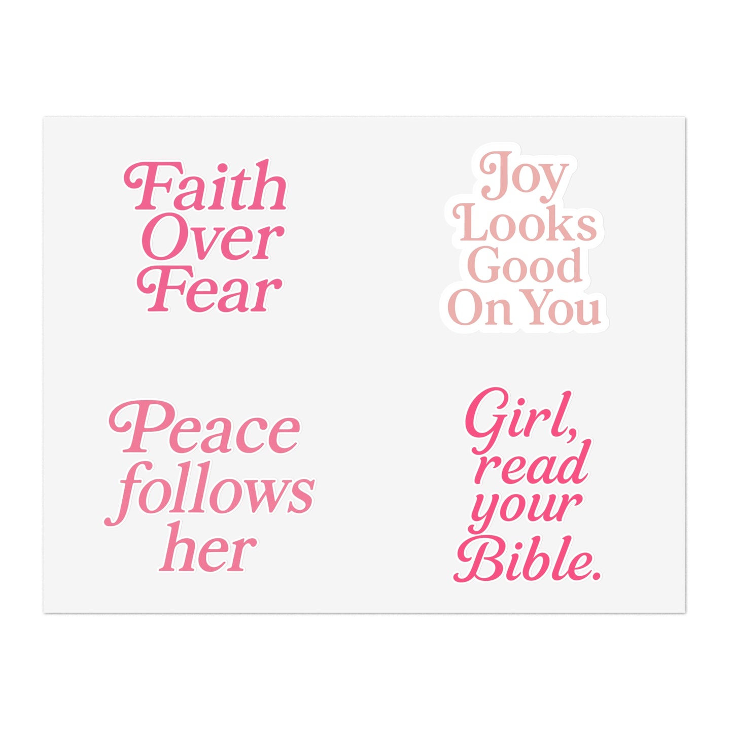 Christian Inspirational Sticker Sheets
