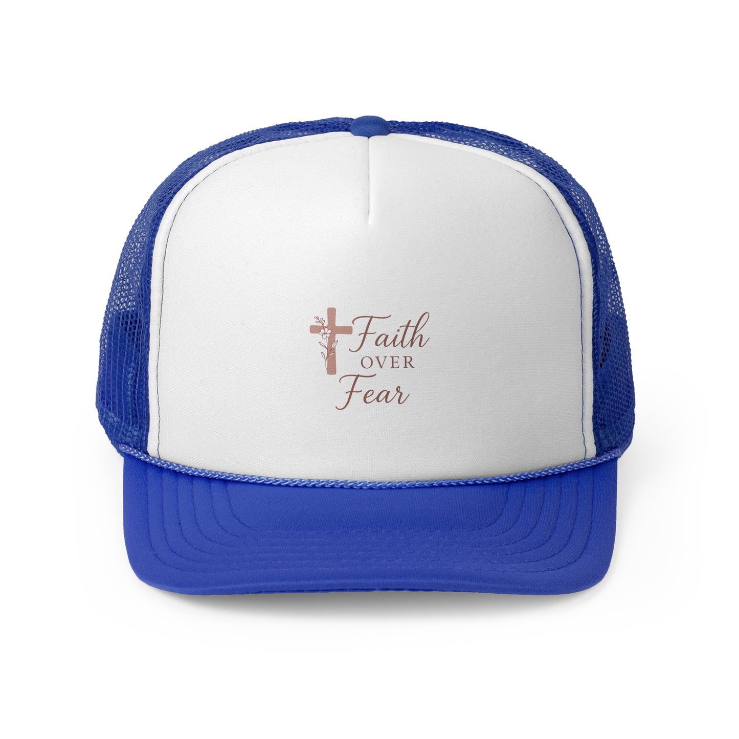Feminine Faith Over Fear Trucker Cap