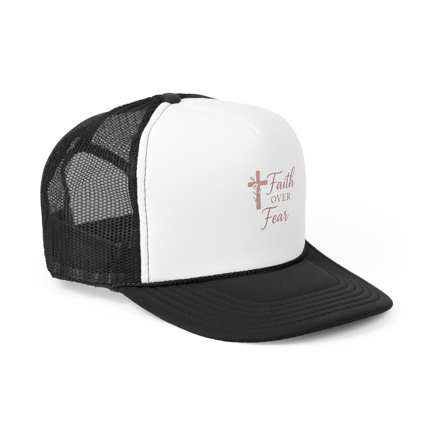 Feminine Faith Over Fear Trucker Cap