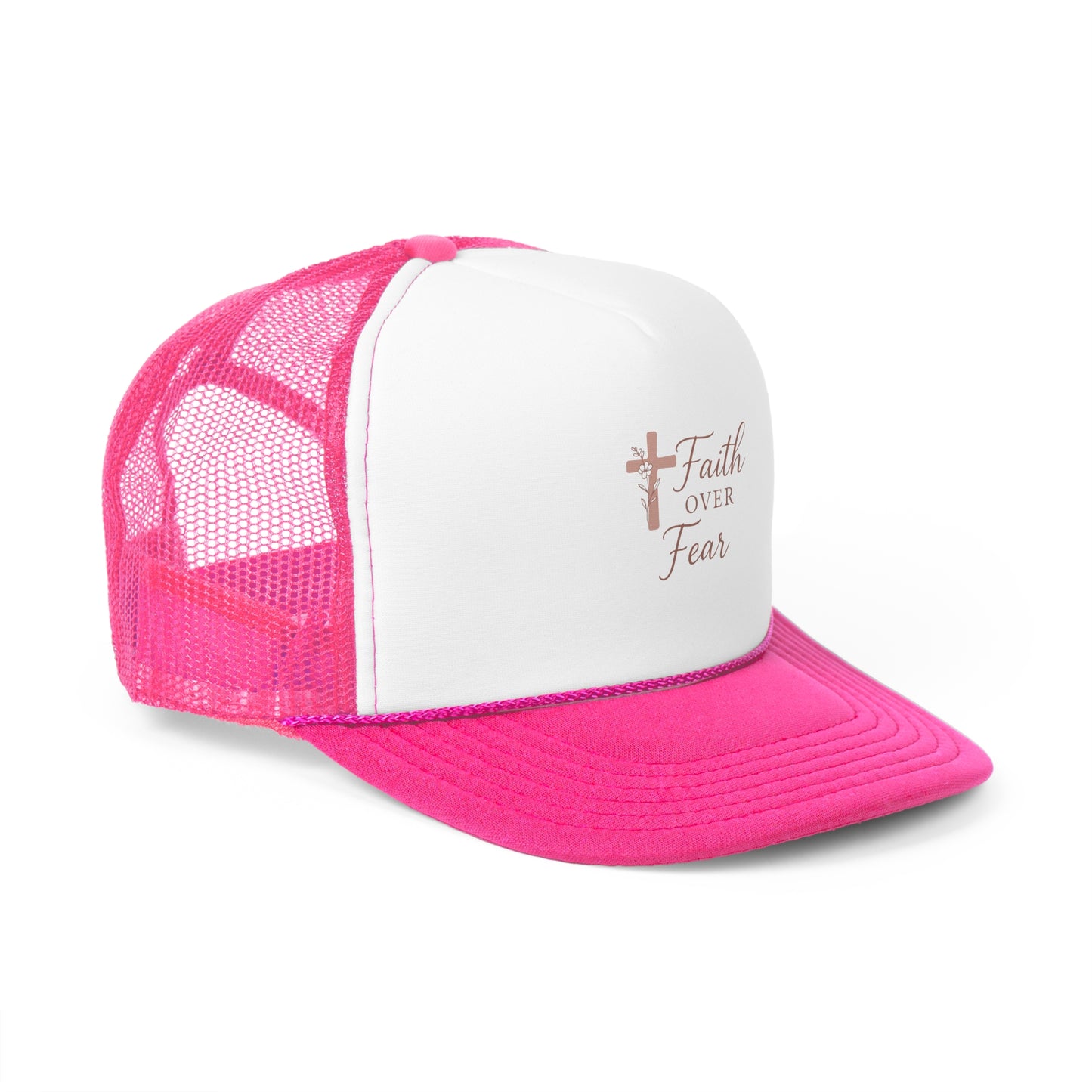 Feminine Faith Over Fear Trucker Cap