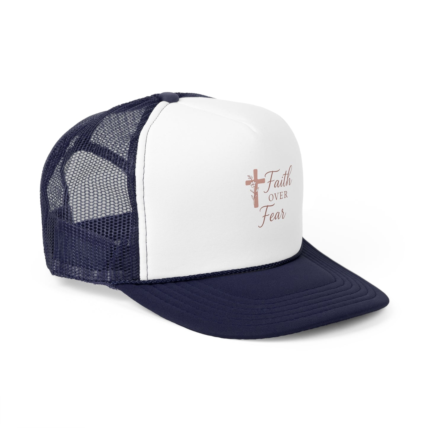 Feminine Faith Over Fear Trucker Cap